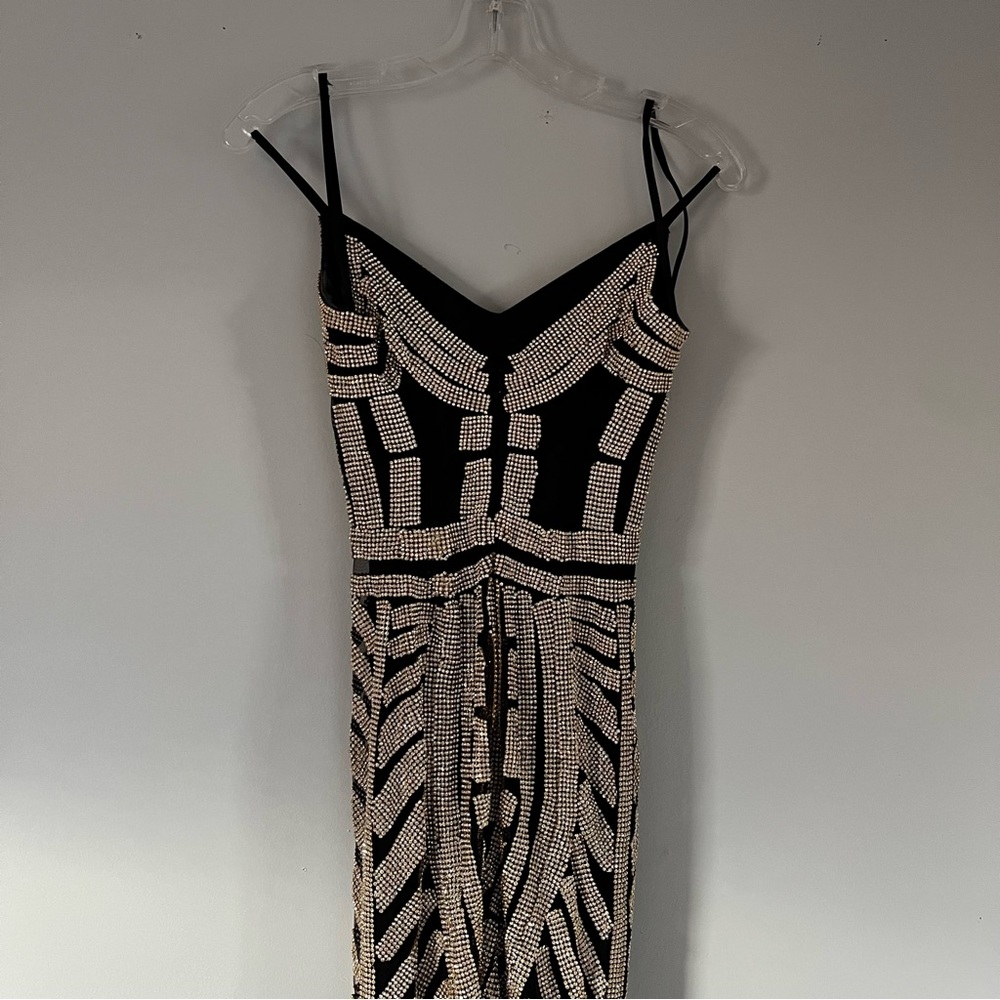 Crystal Embellished Bow Shift Dress